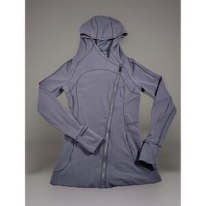 Lululemon Every Journey Hoodie Women 6 Moonwalk Buttery Soft Wicking Stretch-EUC
